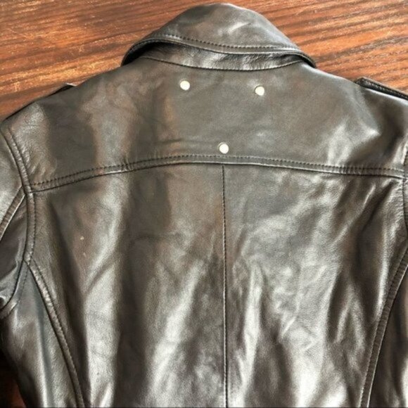 Be Edgy Sheepskin Leather Moto Jacket- Size Small - Picture 10 of 16